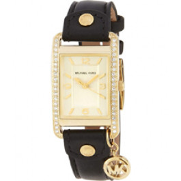 Bracelet de montre Michael Kors MK2379 Cuir Noir 18mm