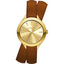Bracelet de montre Michael Kors MK2501 Cuir Brun 14mm