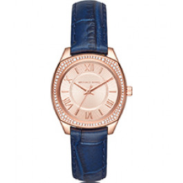 Bracelet de montre Michael Kors MK2593 Cuir Bleu 16mm