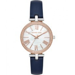 Bracelet de montre Michael Kors MK2833 Cuir Bleu 12mm
