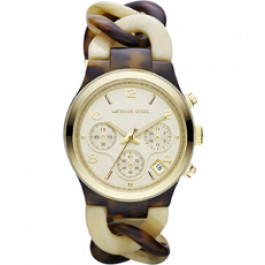 Bracelet de montre Michael Kors MK4270 Plastique Plaqué or 24mm