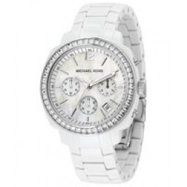 Bracelet de montre (Combinaison bracelet + cas) Michael Kors MK5079 Plastique Blanc 18mm