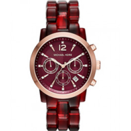 Bracelet de montre Michael Kors MK6237 Plastique Rouge 22mm