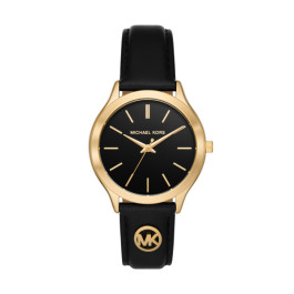 Bracelet de montre Michael Kors MK7482 Cuir Noir 18mm