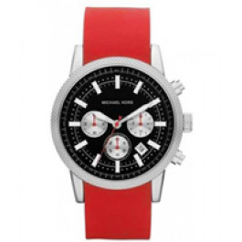 Bracelet de montre Michael Kors MK8239 Silicone Rouge 22mm