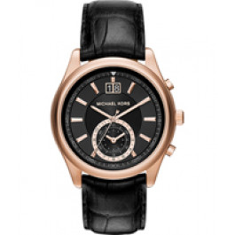 Bracelet de montre Michael Kors MK8460 Cuir Noir 22mm