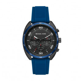 Bracelet de montre Michael Kors MK8612 Silicone Bleu 22mm