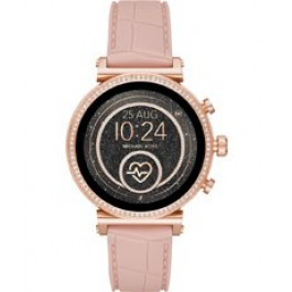 Bracelet de montre Michael Kors MKT5068 Silicone Rose 18mm