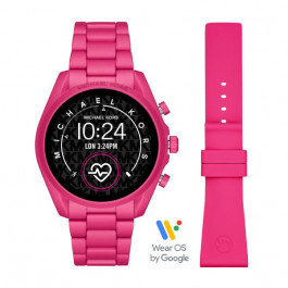Bracelet de montre Montre intelligente Michael Kors MKT5099 Aluminium Rouge 22mm