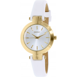 Bracelet de montre DKNY NY2353 Cuir Blanc 8mm
