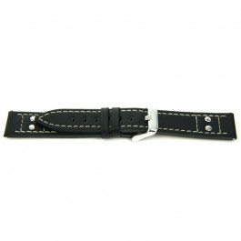 Bracelet de montre Universel G165 Cuir Noir 20mm