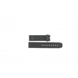 Bracelet de montre Universel PU103.24 Plastique Noir 24mm