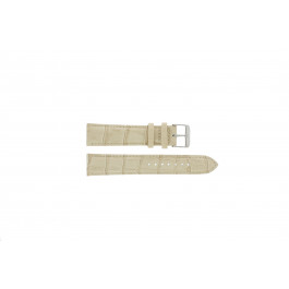 Tzevelion bracelet de montre  TZEV.00.18 Cuir Beige 18mm + coutures de beige