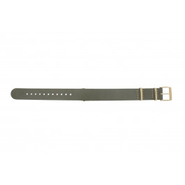 Timex bracelet de montre PW2P98500 Cuir Taupe 18mm + coutures de beige