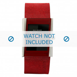 Rolf Cremer bracelet de montre 502011 Cuir Rouge 26mm