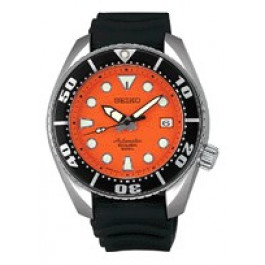 Bracelet de montre Seiko 4HX0JBR / SBDC005J / 6R15-00G0 / R02C011J0 Caoutchouc Noir 20mm