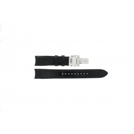 Bracelet de montre Seiko 7D56-0AA0 / SNP037P1 / 4A072JL Cuir Noir 21mm