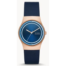Bracelet de montre Skagen SKW3021 Cuir Bleu 18mm