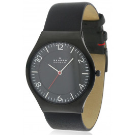 Bracelet de montre Skagen SKW6113 Cuir Noir 22mm