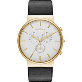 Bracelet de montre Skagen SKW6143 Cuir Noir 22mm