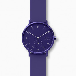 Bracelet de montre Skagen SKW6542 Silicone Pourpre 20mm