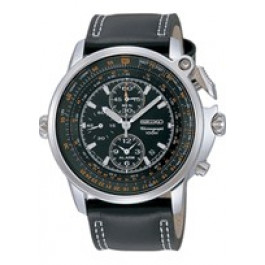 Bracelet de montre 7T62-0HM0 / SNAB73P1 / 4LP5JB Cuir Noir 24mm