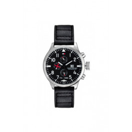 Bracelet de montre Tommy Hilfiger TH-102-1-14-0878 / TH1790683 Cuir Noir 20mm