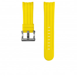 TW Steel bracelet de montre TWB164 Silicone Jaune 22mm