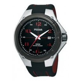 Bracelet de montre Pulsar VX42-X283-PXH797X1 Cuir Noir