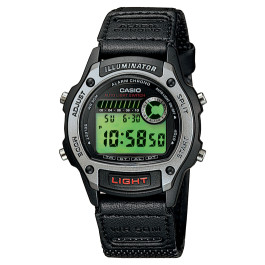 Bracelet de montre Casio W-94HF-8AV / W-94HF / 10012370 Cuir/Textile Noir 18mm