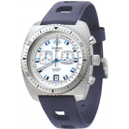 Bracelet de montre Zodiac ZO2242 / With Bumps Caoutchouc Bleu 22mm