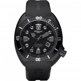 Bracelet de montre Zodiac ZO8010 / ZO8018 Caoutchouc Noir 24mm