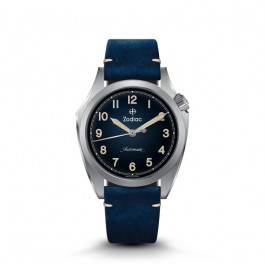 Bracelet de montre Zodiac ZO9709 Cuir Bleu 20mm
