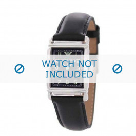 Bracelet de montre Armani AR0207 / AR0101 / AR0121 / AR5601 / AR0604 Cuir Noir 18mm