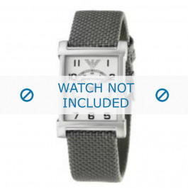 Armani bracelet de montre AR-0222 Textile Gris 22mm 