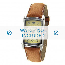 Armani bracelet de montre AR-0235 Cuir Brun 21mm 