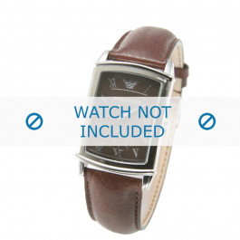 Armani bracelet de montre AR0237 Cuir Brun 21mm