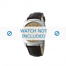 Bracelet de montre Armani AR0264 Cuir Brun 24mm