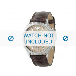 Bracelet de montre Armani AR0562 Cuir Brun 21mm