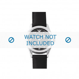 Armani bracelet de montre AR-0605 Cuir Noir 14mm 