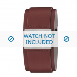 Armani bracelet de montre AR-7001 Cuir Blanc creme