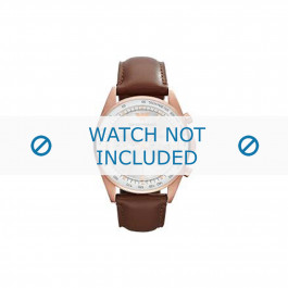 Bracelet de montre Armani AR5995 Cuir Brun 23mm