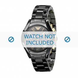 Bracelet de montre Armani AR1413 Céramique Noir 23mm