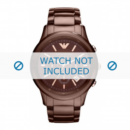Armani bracelet de montre AR1454 Céramique Brun 22mm
