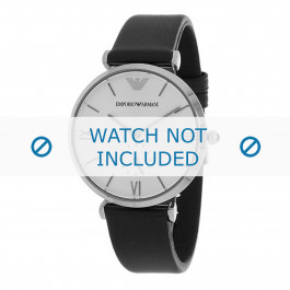 Bracelet de montre Armani AR1674 Cuir Noir 18mm