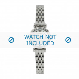Armani bracelet de montre AR1688 Acier inoxydable Argent 10mm