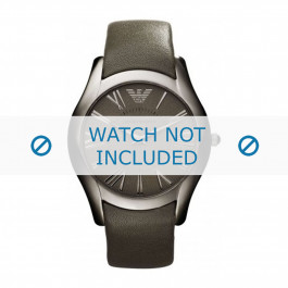 Armani bracelet de montre AR2057 Cuir Gris 22mm
