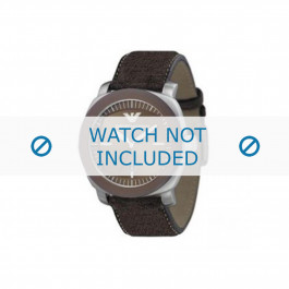 Bracelet de montre Armani AR5819 Cuir Brun