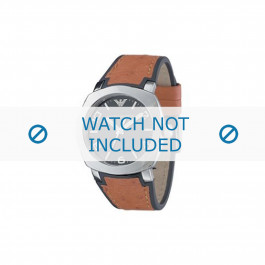Armani bracelet de montre AR-5822 Cuir Brun clair  