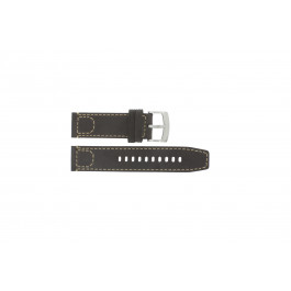 Armani bracelet de montre AR-5833 Cuir Brun foncé 23mm 